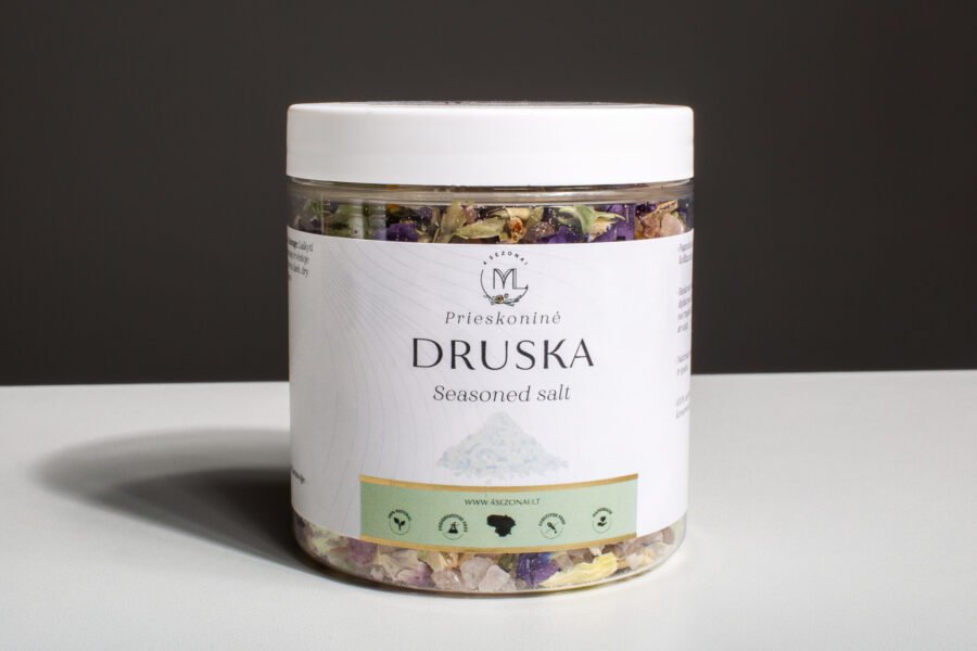 Salierų druska su našlaičių žiedais – papildymas Salierų druska su našlaičių žiedais