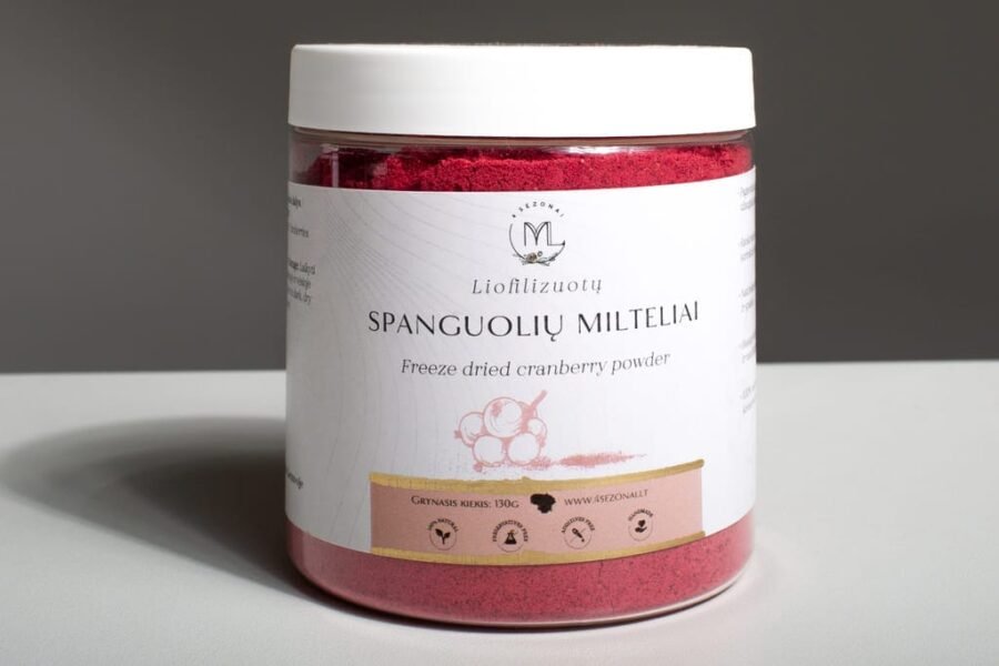 Freeze-dried cranberries