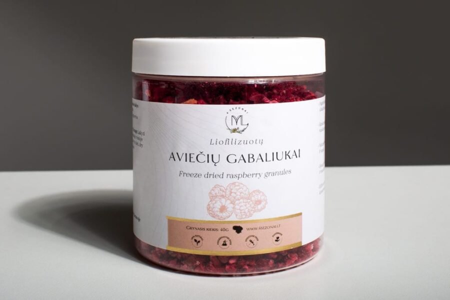 Freeze-dried raspberries