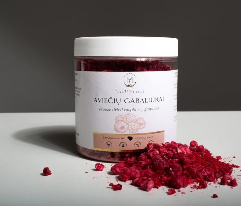 Liofilizuotos avietės