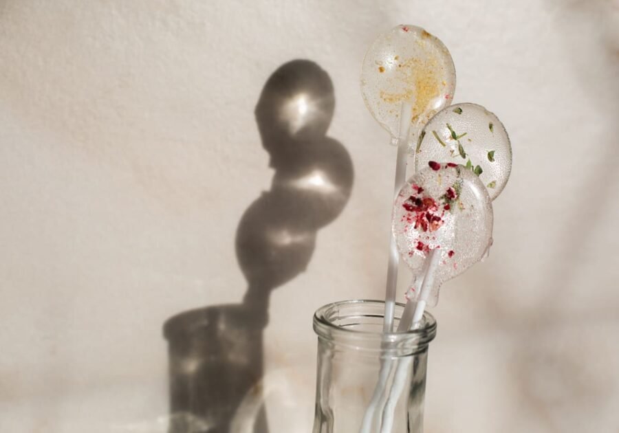 Lollipops with isomalt