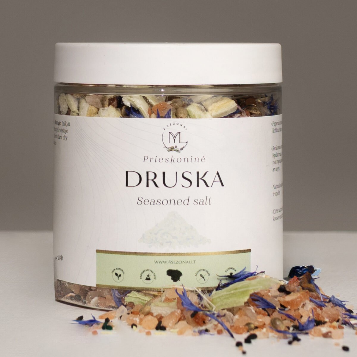 Prieskoninė druska su rugiagėlėmis - papildymas