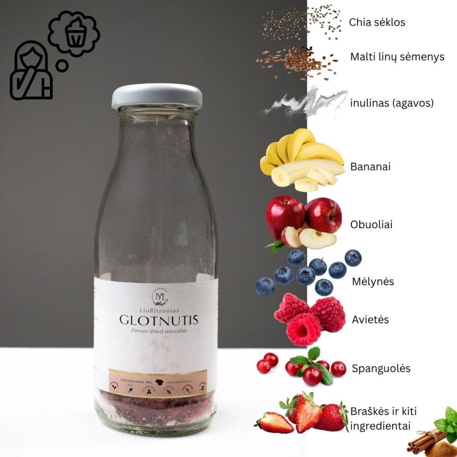 Uogu harmonija Liofilizuotas glotnutis "Uogų harmonija"