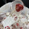10 Sugar-free lollipops with freeze-dried orphan flowers and strawberries, 1 piece (15 g) (Kopija)