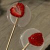 8 Sugar-free lollipops with freeze-dried orphan flowers and strawberries, 1 piece (15 g) (Kopija)
